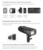 Godox AD200 Pro Pocket Flash Light TTL HSS 2.4G Wireless X System Outdoor Flash Speedlight