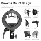 Godox S2 Speedlite S-Type Bracket Bowens Mount Flash S-type Holder Bracket — view 3