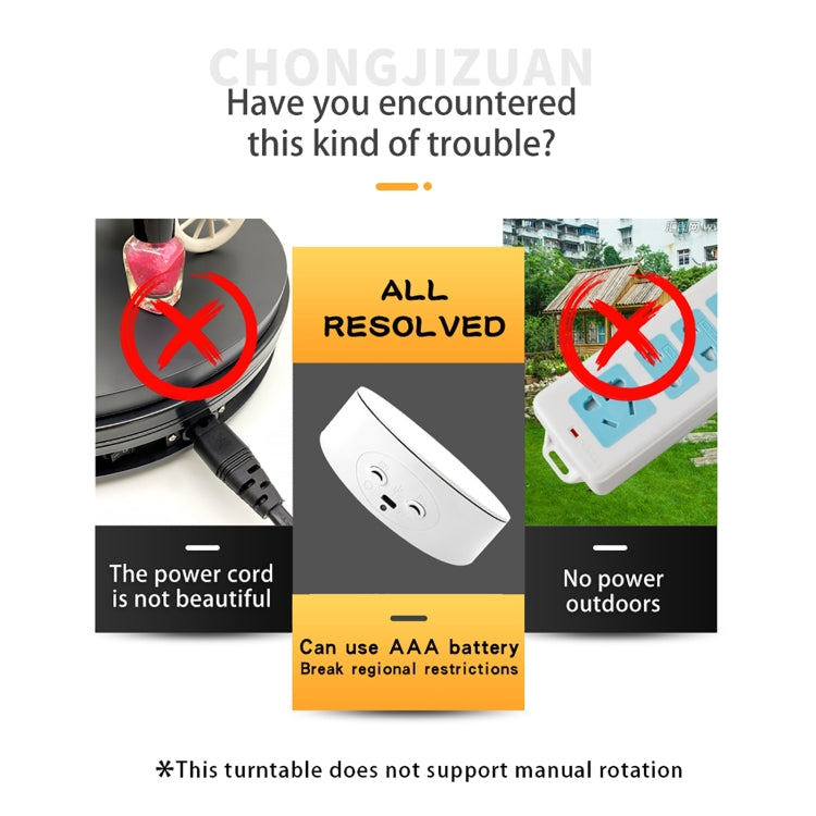 13cm Xiaoai Electric Rotating Turntable Display Stand Video Shooting Props Turntable