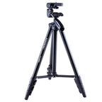 YUNTENG VCT-680RM 4-Section Folding Legs Aluminum Alloy Tripod Mount with Three-Dimensional Tripod Head for DSLR & Digital Camera, Adjustable Height: 46-138cm