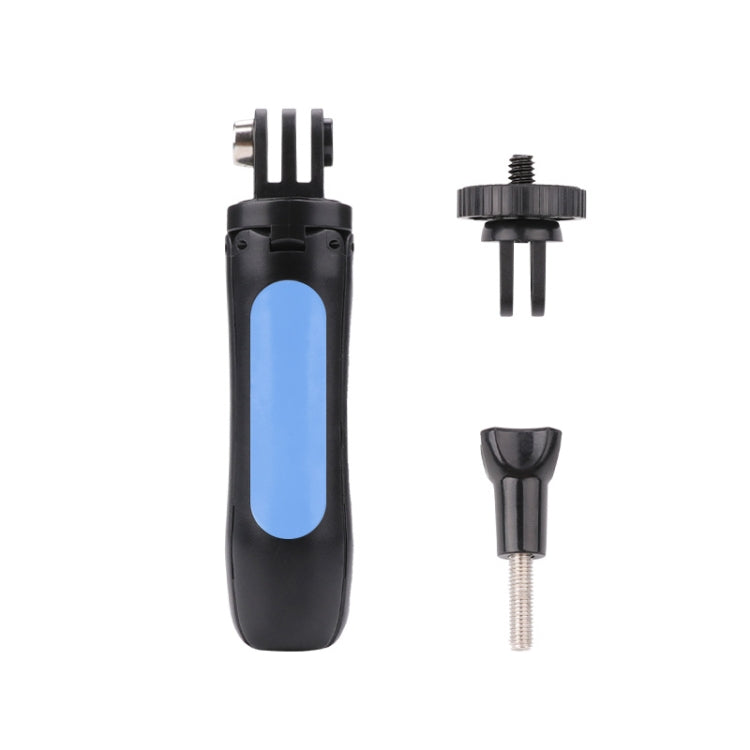 Multi-functional Foldable Tripod Holder Selfie Monopod Stick for DJI, Insta360, GoPro and Other Action Cameras, Length: 12-23cm — Length: 12-23cm (Red)
