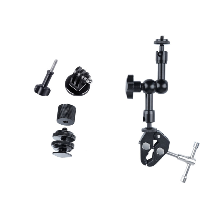 7 inch Adjustable Friction Articulating Magic Arm + Large Claws Clips