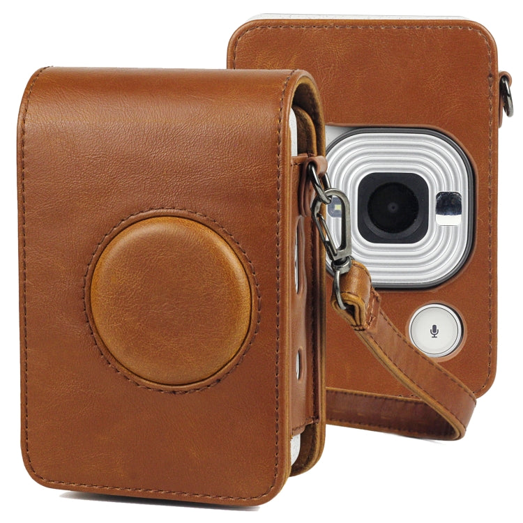 Full Body Camera Retro PU Leather Case Bag with Strap for FUJIFILM instax mini Liplay — view 8