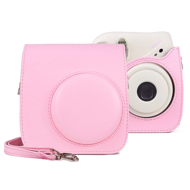 Retro Full Body PU Leather Case Camera Bag with Strap for FUJIFILM instax mini 7+