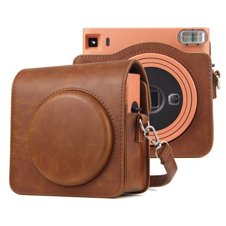 Full Body PU Leather Case Camera Bag with Strap for FUJIFILM instax Square SQ1 — view 8