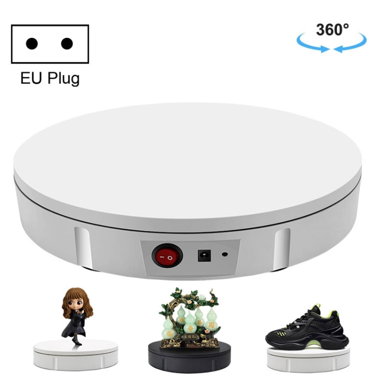 22cm Electric Rotating Display Stand Video Shooting Props Turntable, Load: 50kg, EU Plug, EU Plug