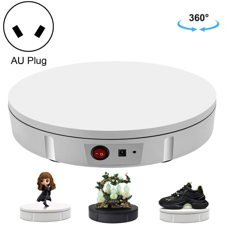 22cm Electric Rotating Display Stand Video Shooting Props Turntable, Load: 50kg, AU Plug, AU Plug
