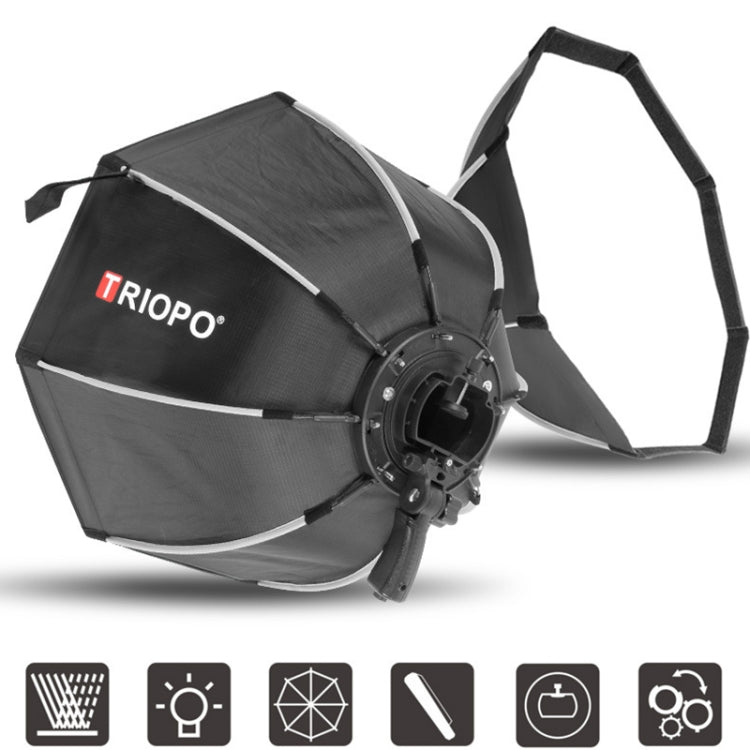 TRIOPO KS2-90 90cm Fast Loading Speedlite Flash Octagon Parabolic Softbox Diffuser