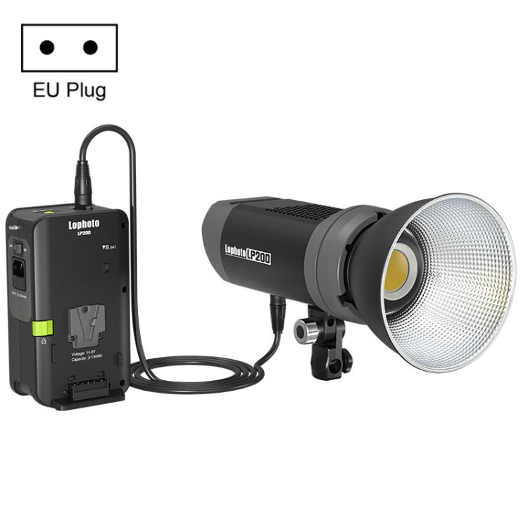 Lophoto LP-200Bi 200W Dual-Color Temperature Continuous Light LED Studio Video Fill Light