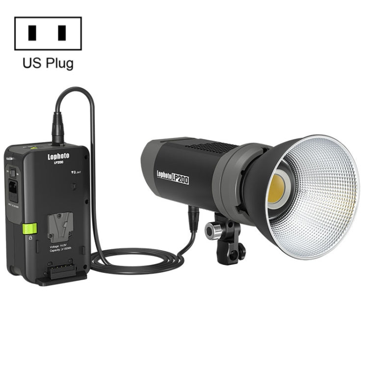 Lophoto LP-200Bi 200W Dual-Color Temperature Continuous Light LED Studio Video Fill Light