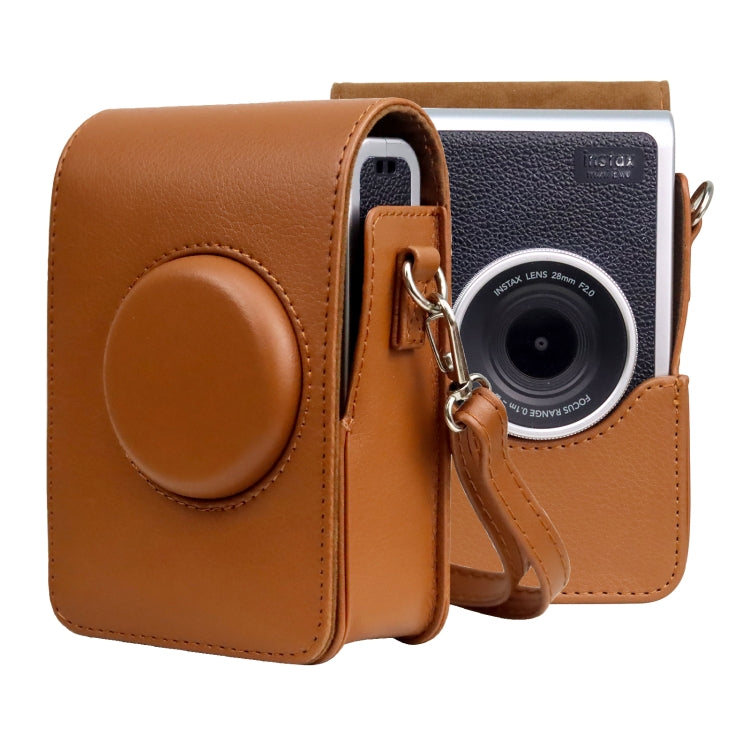 Vertical Full Body Camera PU Leather Case Bag with Strap for FUJIFILM instax mini Evo — view 6
