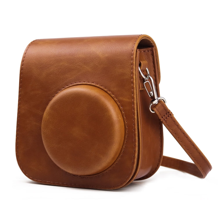 Retro Full Body Camera Leather Case Bag with Strap for FUJIFILM Instax mini 11