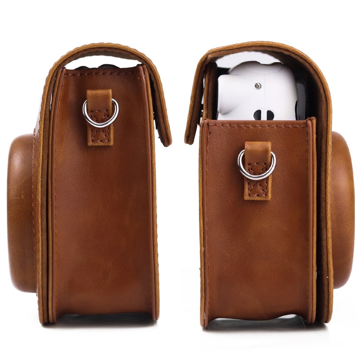 Retro Full Body Camera Leather Case Bag with Strap for FUJIFILM Instax mini 11