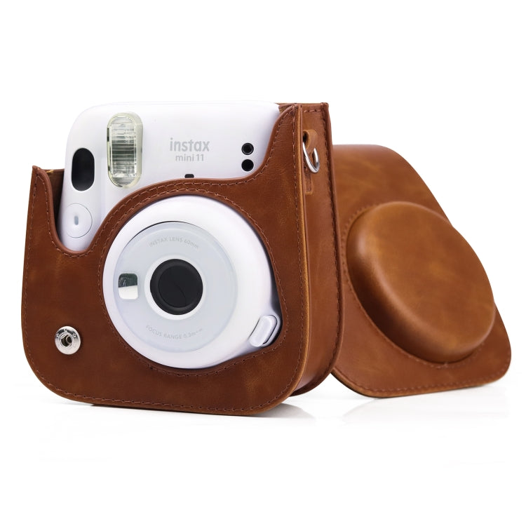 Retro Full Body Camera Leather Case Bag with Strap for FUJIFILM Instax mini 11