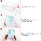Protective Crystal Shell Case with Strap for FUJIFILM instax mini 9 / mini 8+ / mini 8 — view 8
