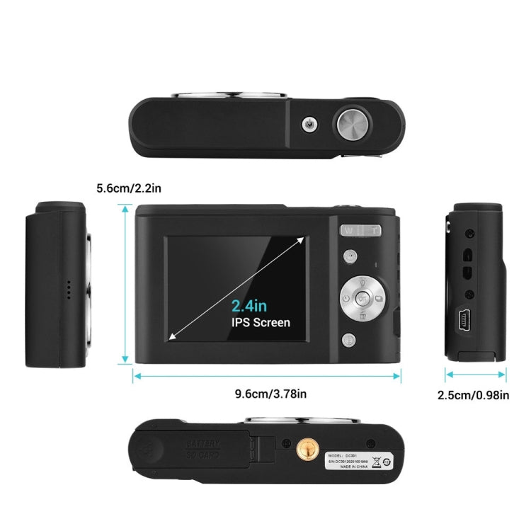 DC311 2.4 inch 36MP 16X Zoom 2.7K Full HD Digital Camera Children Card Camera, EU Plug, DC311, EU Plug