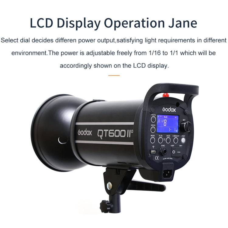 Godox QT600IIM 600Ws 1/8000s High Speed Strobe Studio Flash Light