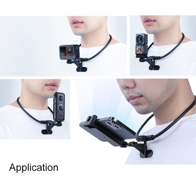 Hands Free Lazy Wearable Neck Phone Camera Holder, Extended Version