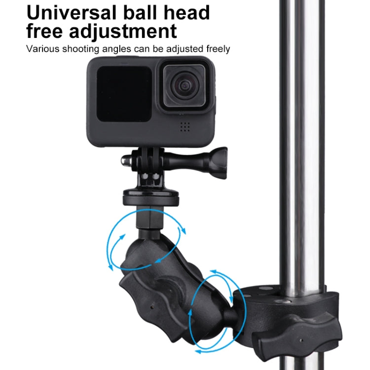 360 Rotation Adjustable Action Camera Bike Motorcycle Handlebar Holder, Extended Version