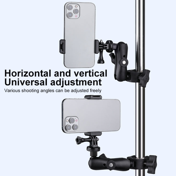 360 Rotation Adjustable Action Camera Bike Motorcycle Handlebar Holder, Extended Version