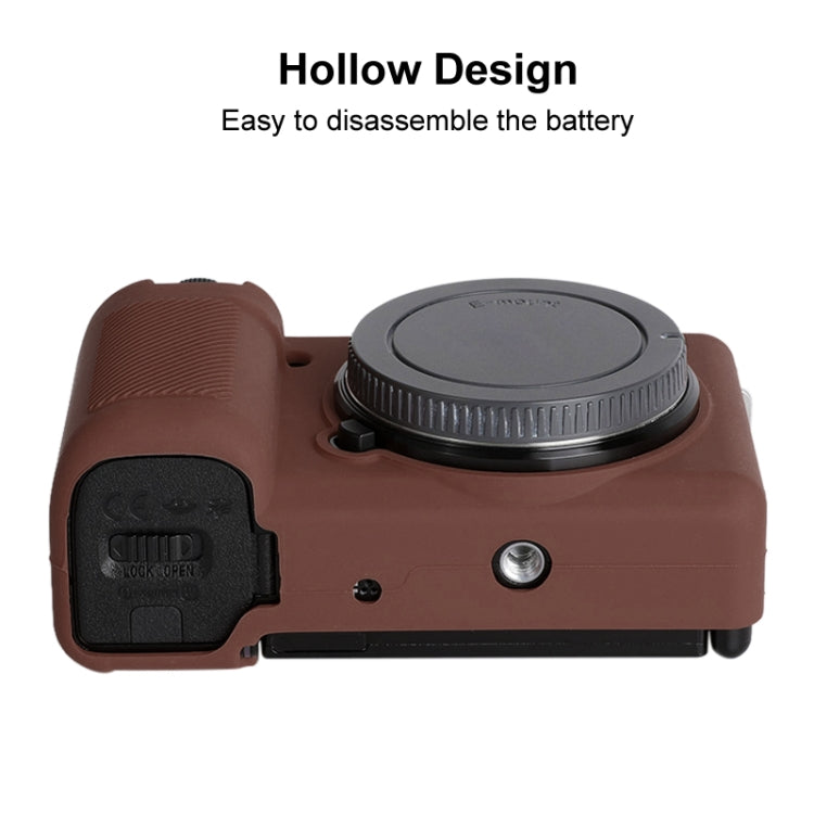 Soft Silicone Protective Case, For Sony ZV-E10 — Red