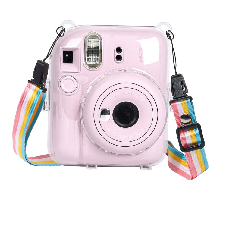 Crystal Hard Case Camera Bag with Shoulder Strap, For FUJIFILM Instax mini 12