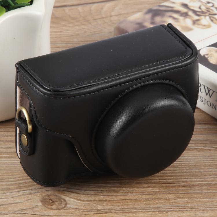 Vlog Camera Full Body Leather Camera Case Bag with Strap, For Sony ZV-1F