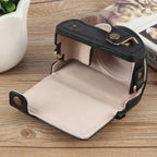 Vlog Camera Full Body Leather Camera Case Bag with Strap, For Sony ZV-1F