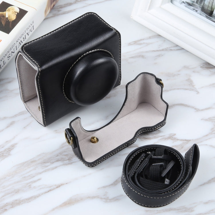 Vlog Camera Full Body Magnetic Leather Camera Case Bag with Strap