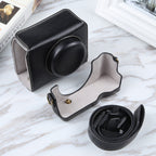 Vlog Camera Full Body Magnetic Leather Camera Case Bag with Strap