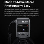 Godox ML-150II On-camera Macro Ring Flash Light with 8 Different Size Adapter Rings — view 3
