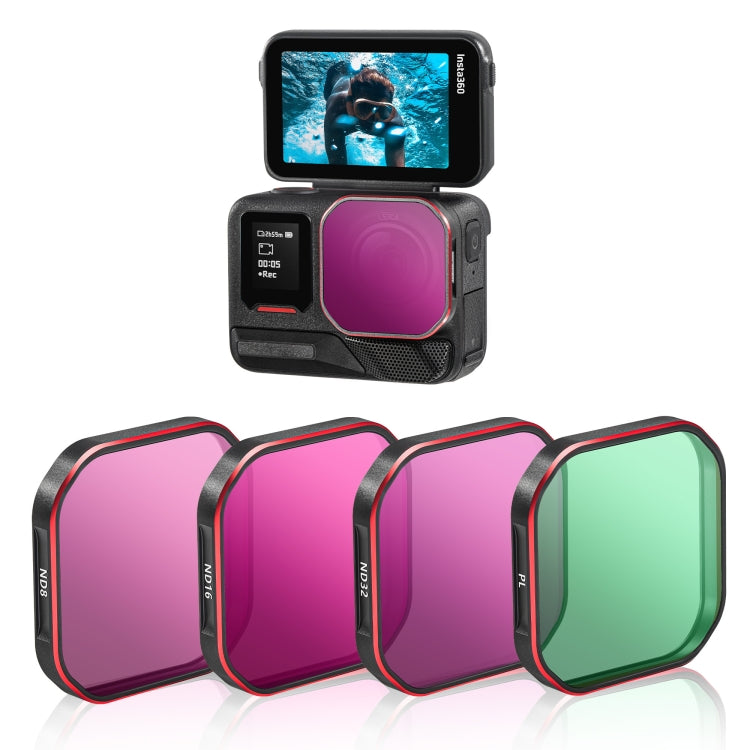 STARTRC 4 in 1 PL ND8 ND16 ND32 Camera Lens Filter, For Insta360 Ace Pro 2