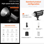 Godox Quicker 400IIM Studio Flash Light 400Ws Bowens Mount Strobe Flash — view 8