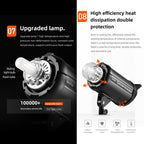 Godox Quicker 400IIM Studio Flash Light 400Ws Bowens Mount Strobe Flash — view 12