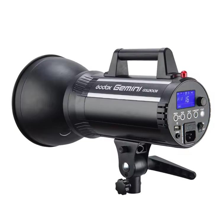 Godox Gemini GS200II Studio Flash Light 200Ws Bowens Mount Strobe Flash — US Plug