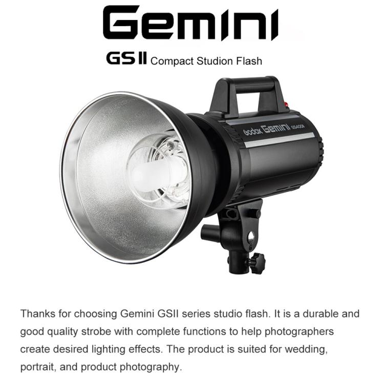 Godox Gemini GS200II Studio Flash Light 200Ws Bowens Mount Strobe Flash — view 9