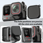 Silicone Protective Case with Wrist Strap & Lens Cover, For Insta360 Ace Pro 2