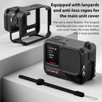 Silicone Protective Case with Wrist Strap & Lens Cover, For Insta360 Ace Pro 2