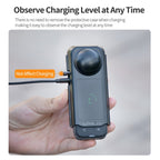 For Insta360 X4 Sunnylife Integrated Lens Screen Camera Cover Protector Screen Protective Case