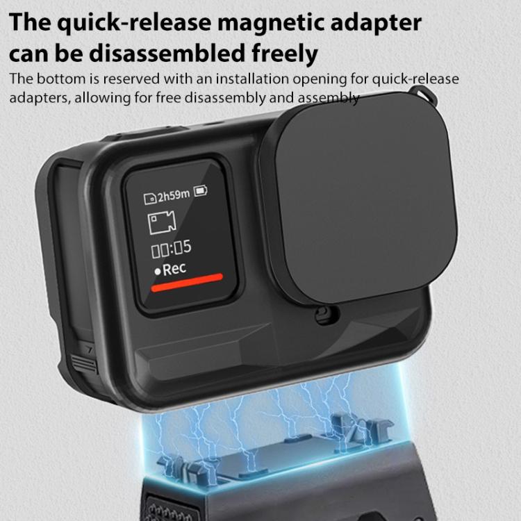 Silicone Protective Case with Wrist Strap & Lens Cover, For Insta360 Ace Pro