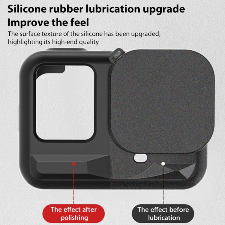 Silicone Protective Case with Wrist Strap & Lens Cover, For Insta360 Ace Pro