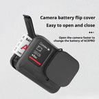 Silicone Protective Case with Wrist Strap & Lens Cover, For Insta360 Ace Pro
