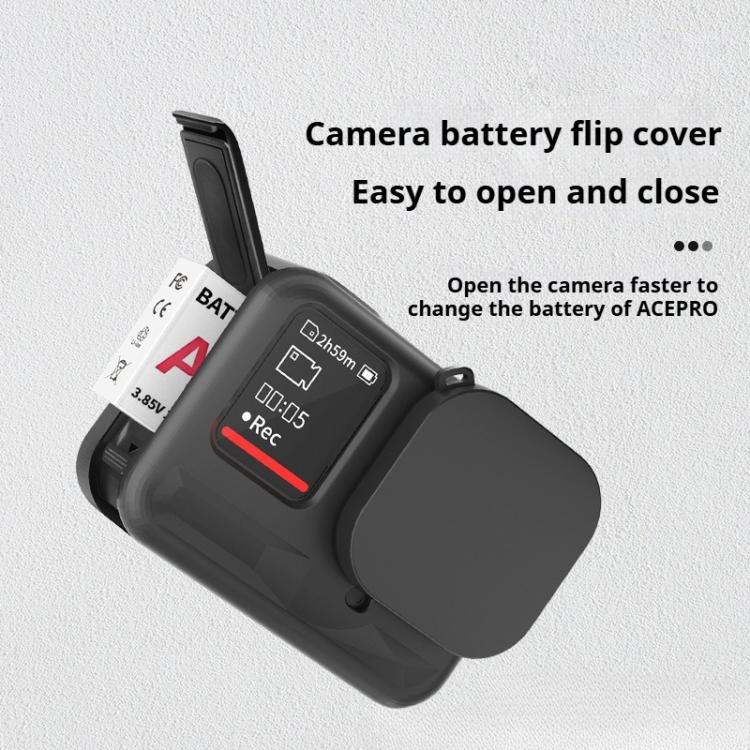 Silicone Protective Case with Wrist Strap & Lens Cover, For Insta360 Ace Pro