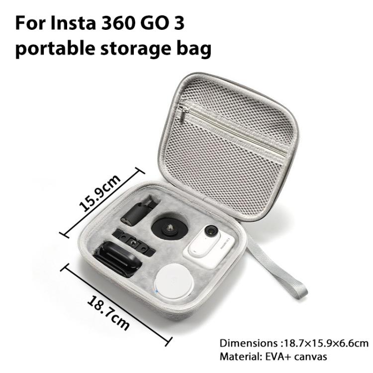 For Insta360 GO 3 / GO 3S Portable EVA Storage Box Case