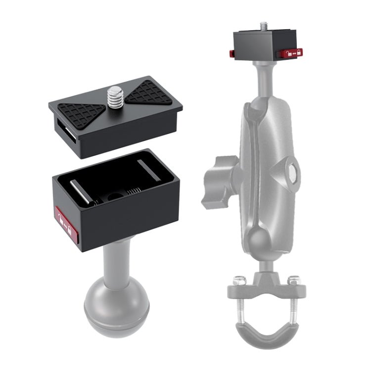 Metal Quick Release Base Adapter for GoPro, Insta360, DJI and Other Action Cameras