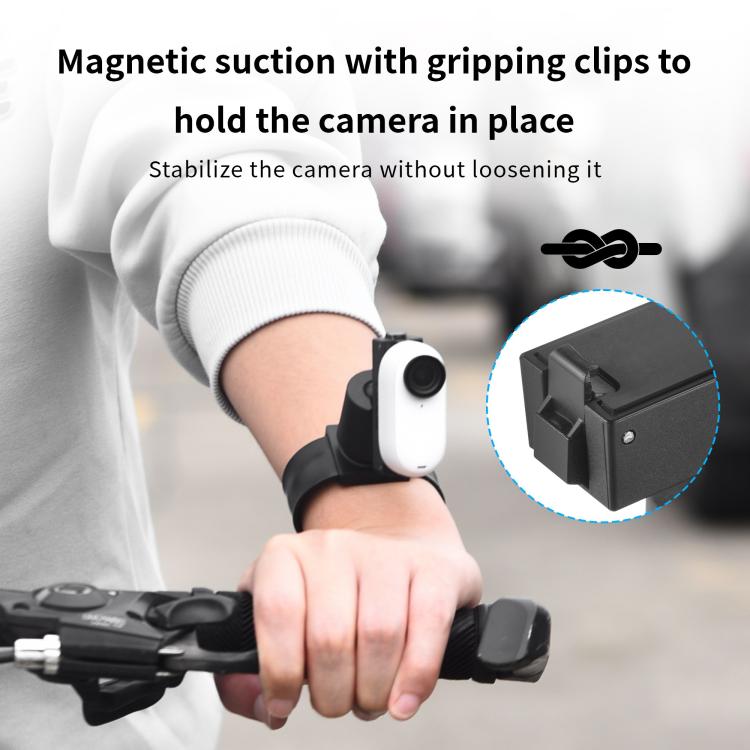 STARTRC Silicone Wristband Snap Ring Quick Release Fixed Adapter Mount, For Insta360 GO 3S / GO 3