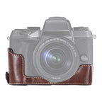 1/4 inch Thread PU Leather Camera Half Case Base for Canon EOS M5