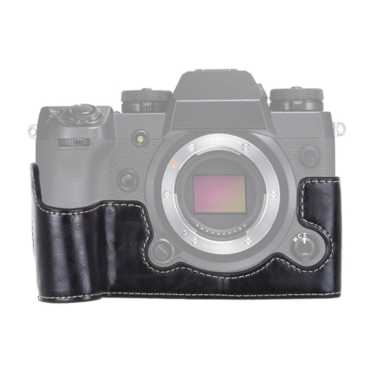 1/4 inch Thread PU Leather Camera Half Case Base for FUJIFILM X-H1