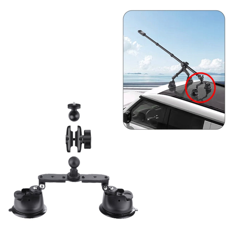 Mount with 1/4 inch Screw, Dual-leg Car Suction Cup