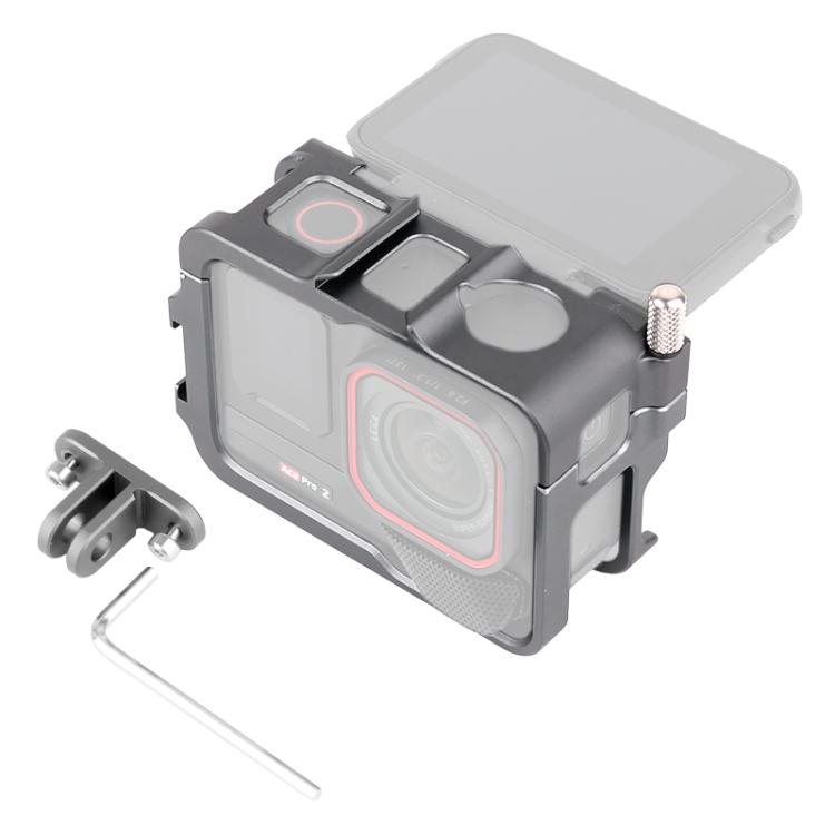 For Insta360 Ace Pro 2 Metal Protective Cage Adapter Frame